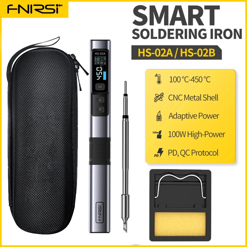 FNIRSI HS-02 ޴ Ʈ  ٸ  , 100-450  µ  , PD 100W 24V  ̼  